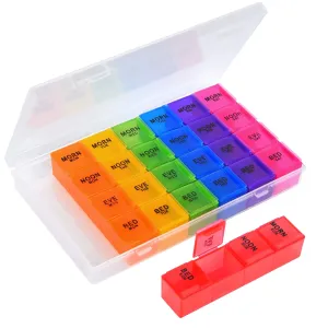 Generic Pill Organizer Rainbow 7-Day 4 Times Daily