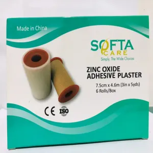 Generic Zinc Oxide Adhesive Plaster 7.5cm x 4.6m 6pcs