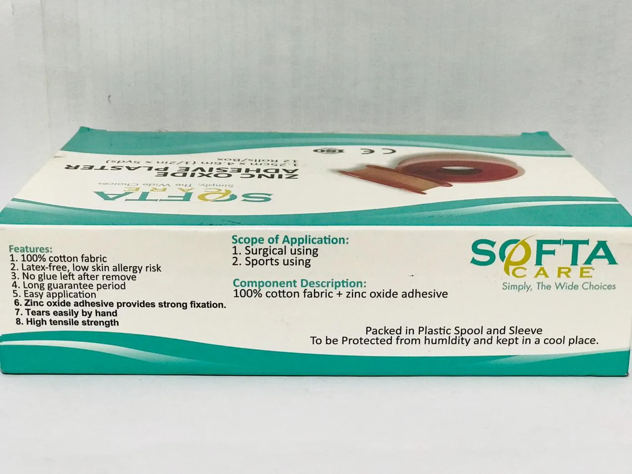Generic Zinc Oxide Adhesive Plaster 1.25 x 0.92m 12 pcs - image 4