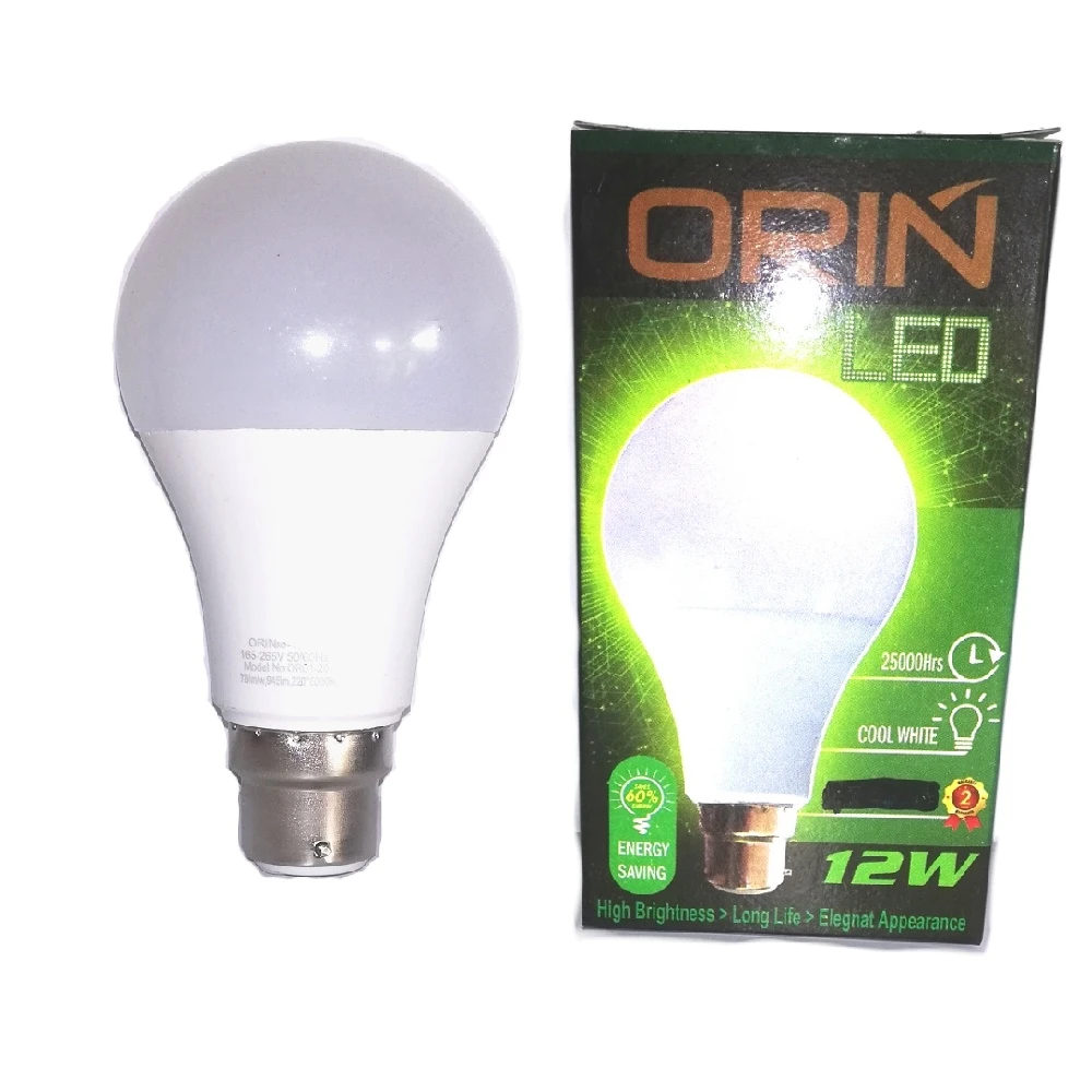 ORIN 12W High Power LED Bulb Energy Saving B22 Pin Type