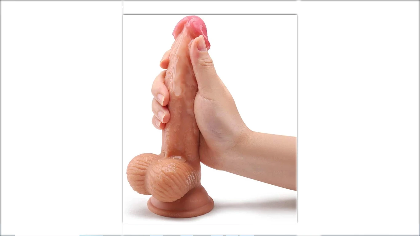 7.5 Inch Realistic Soft Dildo With Balls and Suction Cup - image 1
