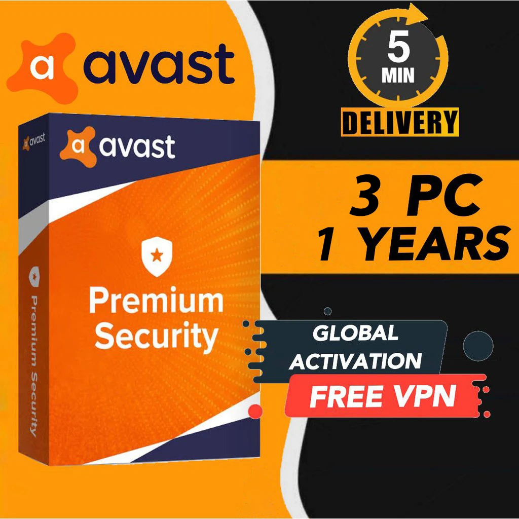 AVAST Premium Security 3PC-1YEAR Antivirus