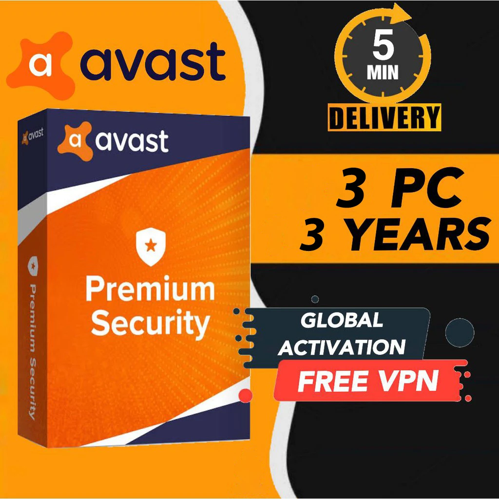 AVAST Premium Security 3PC-3YEAR Antivirus 2025