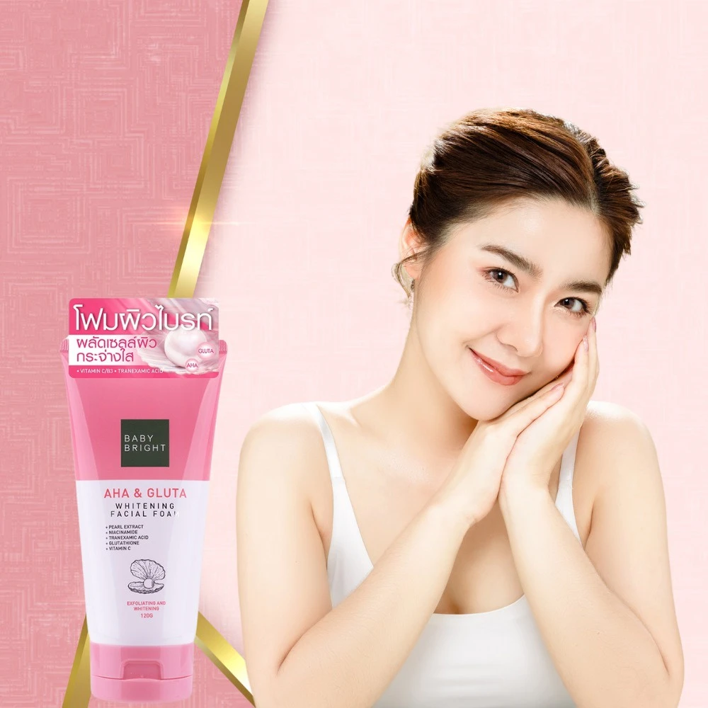 BABY BRIGHT Facial Foam AHA & GLUTA Whitening