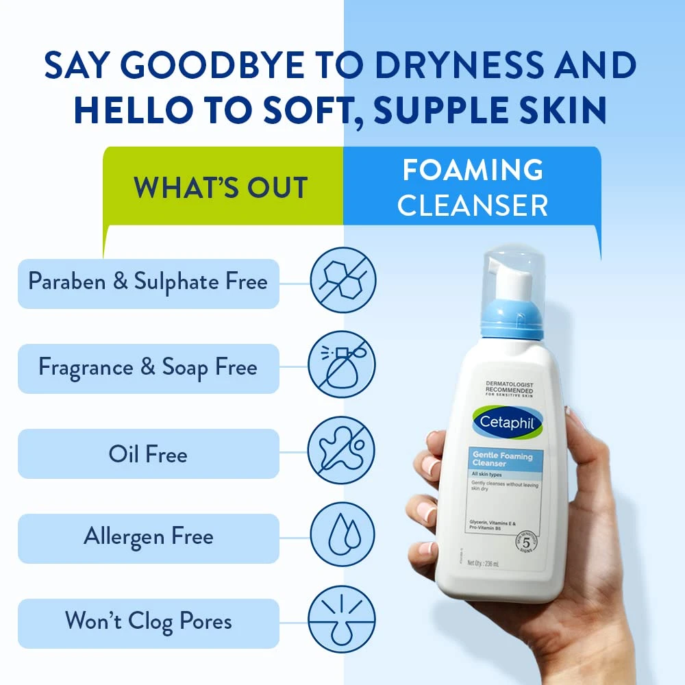 Cetaphil Oil Free Gentle Foaming Cleanser 236ml - image 3