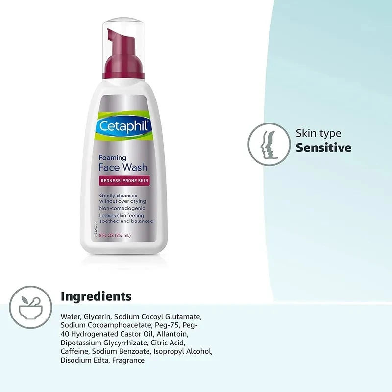 Cetaphil Redness Relieving Foaming Face Wash 237ml - image 4