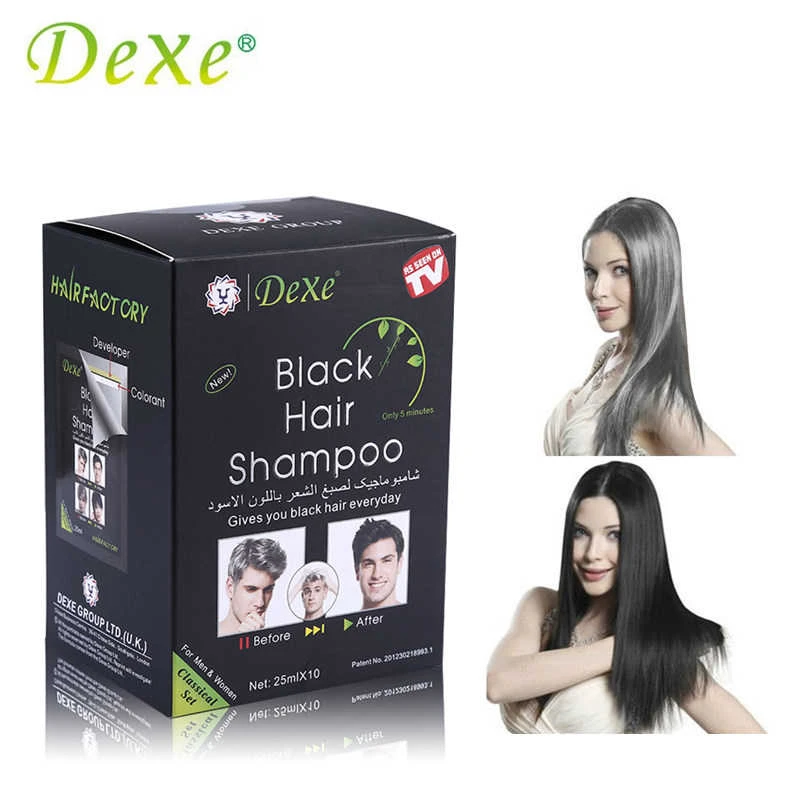 Dexe Instant Hair Dye Shampoo 5 minutes for Men & Women - image 6