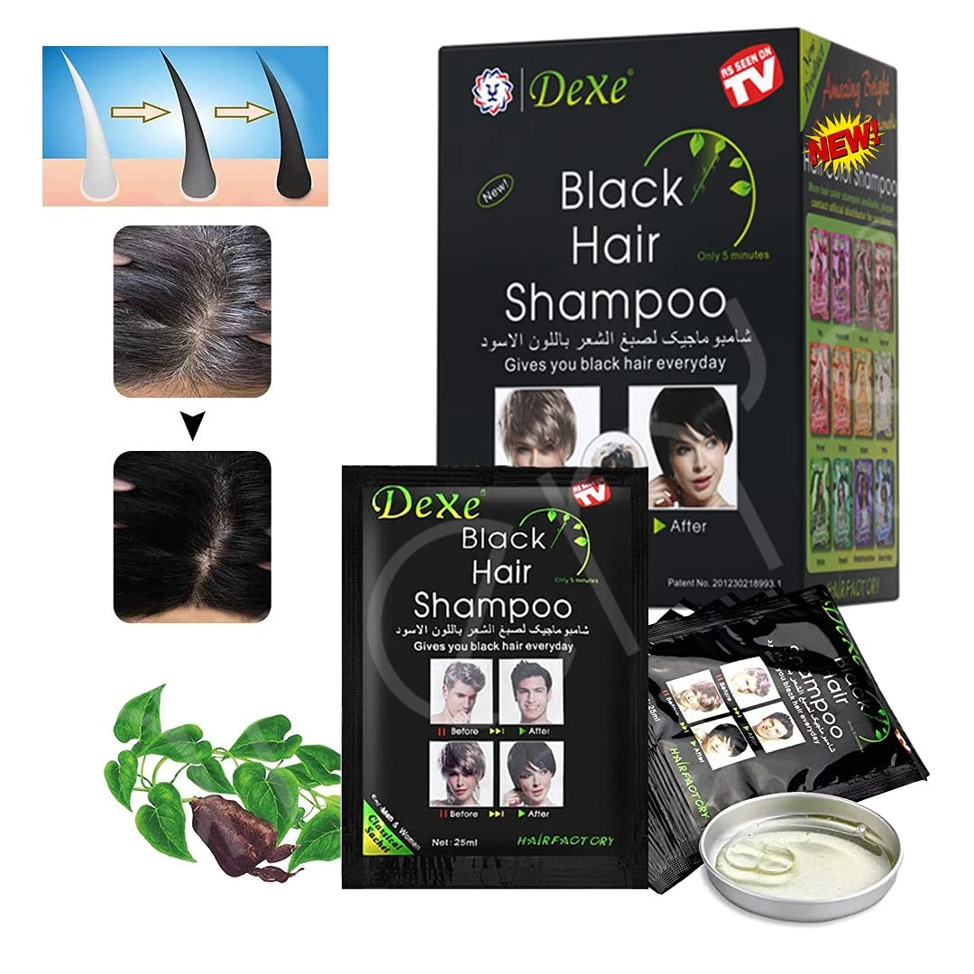 Dexe Instant Hair Dye Shampoo 5 minutes for Men & Women - image 3