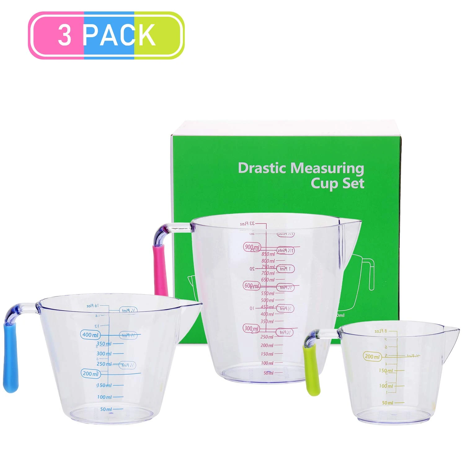Drastic Measuring Cup Set 3Pcs - image 2