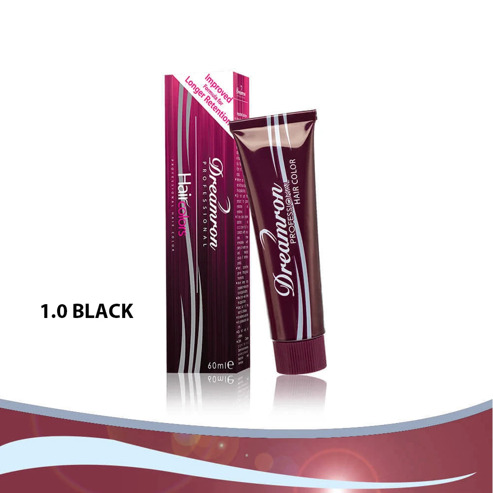 Dreamron Professional Hair Color 60ml Black 1.0 - image 2