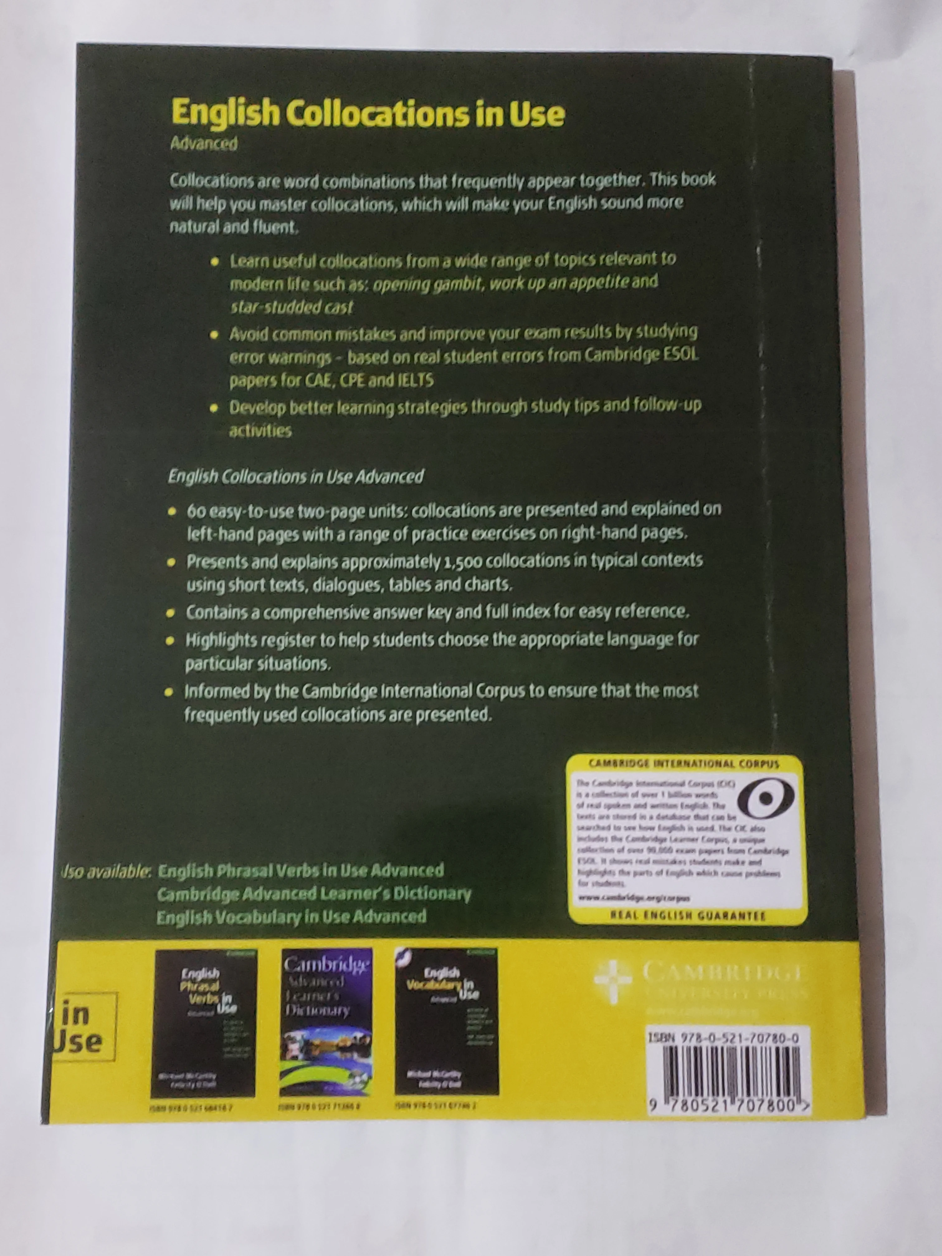 Cambridge English Collocation Advance Book - image 7