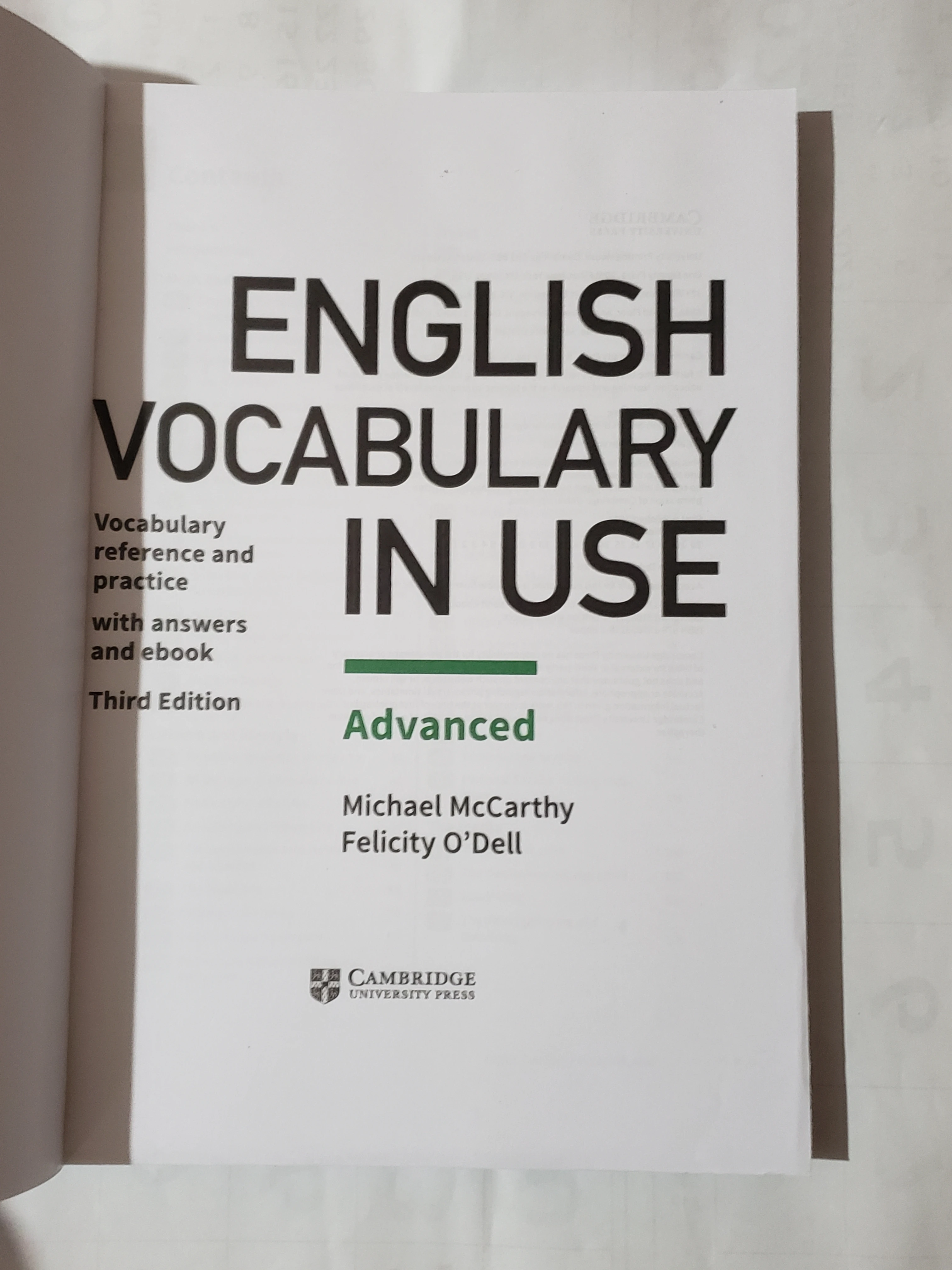 Cambridge English Vocabulary Advance Book - image 3