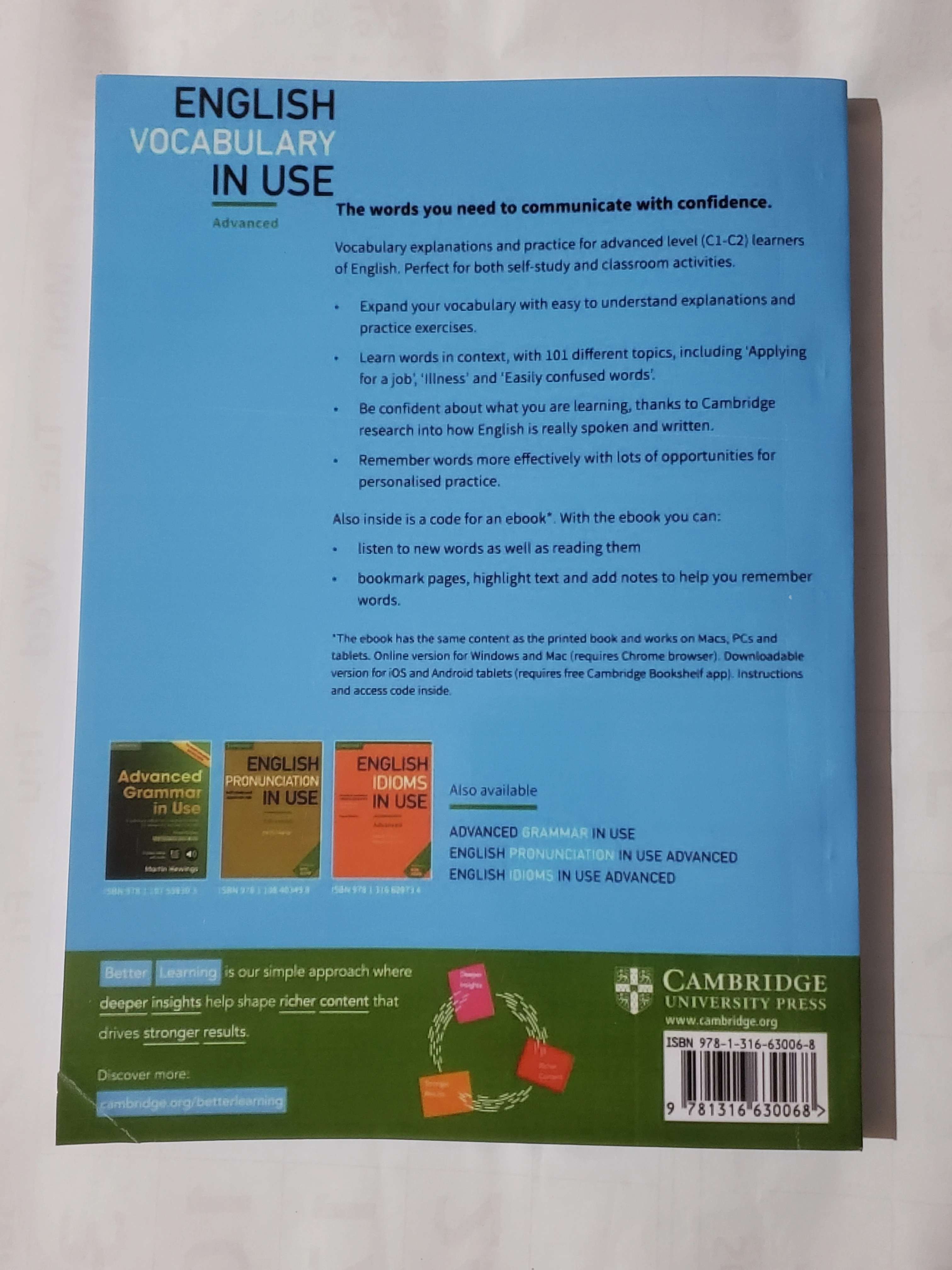 Cambridge English Vocabulary Advance Book - image 6