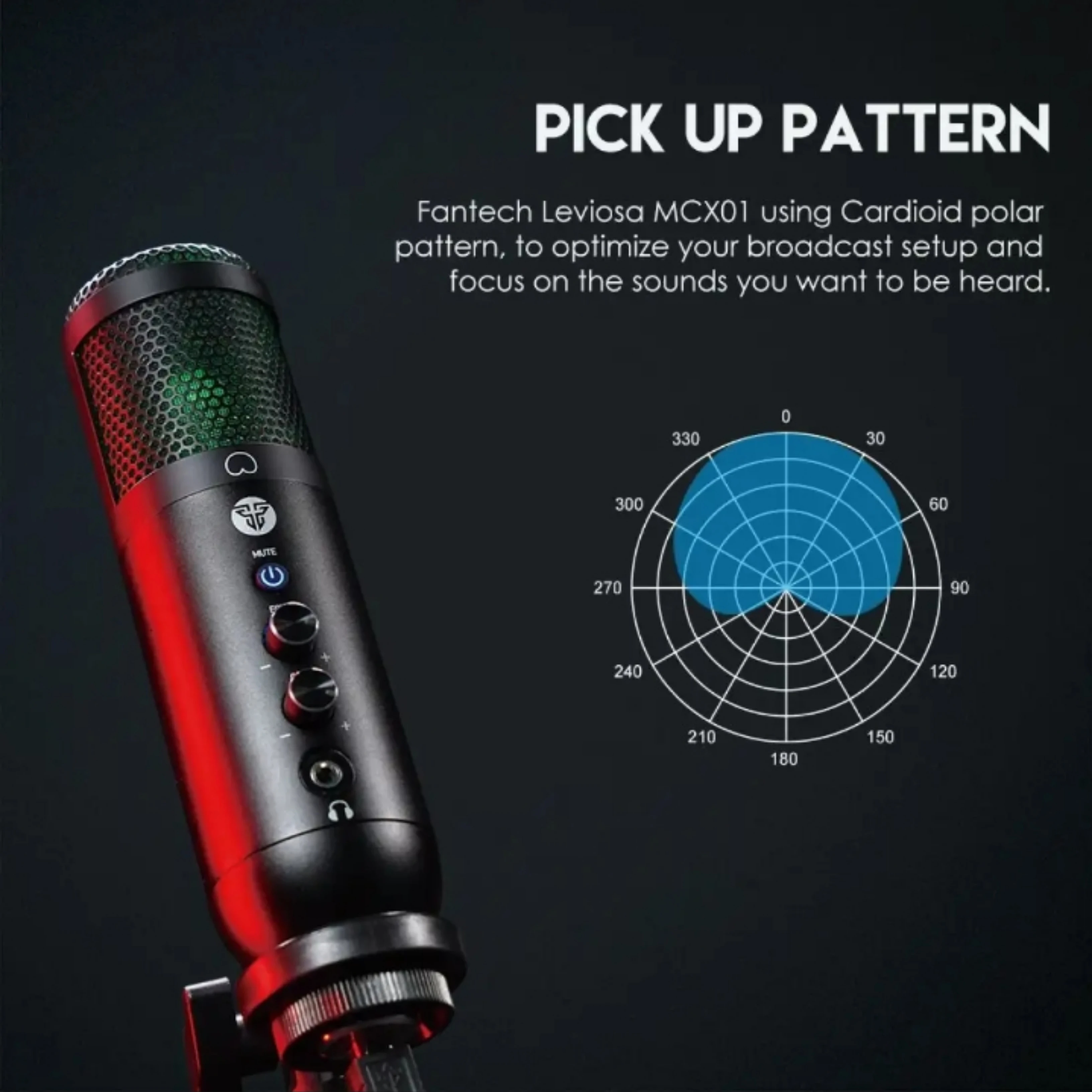 Fantech MCX01 Leviosa Professional Condenser Microphone - image 5