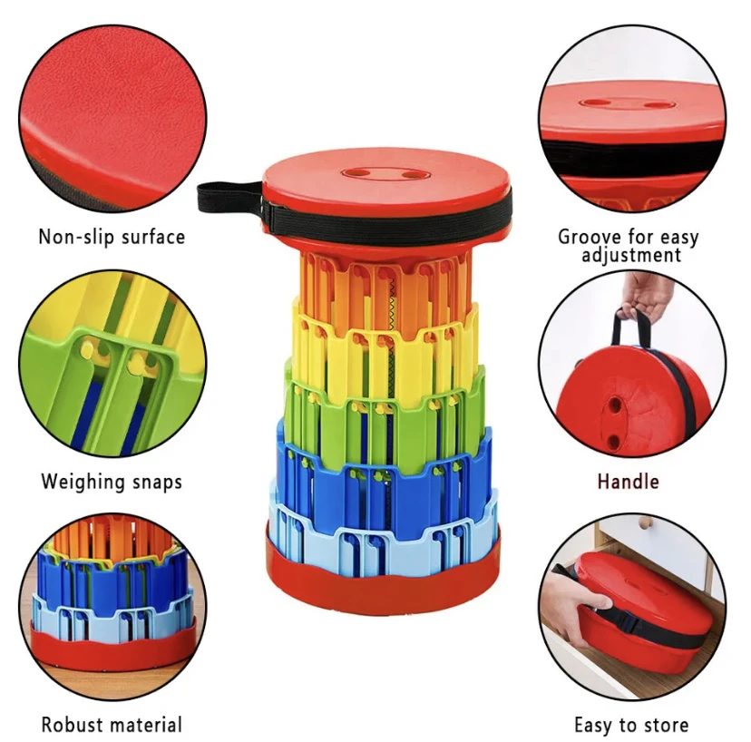 Generic Folding Stool Portable Telescoping Adjustable - image 5