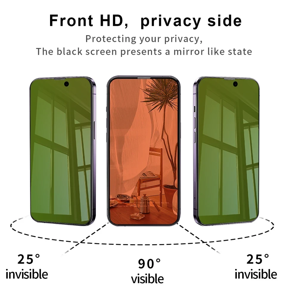 I Phone 7 Plus Anti-spy Tempered Glass Screen Protector - image 3