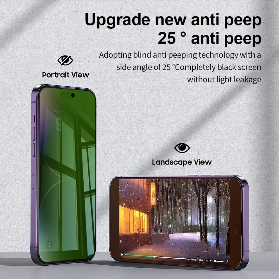 IPhone 11 Tempered Glass Full Coverage Anti-spy - image 4