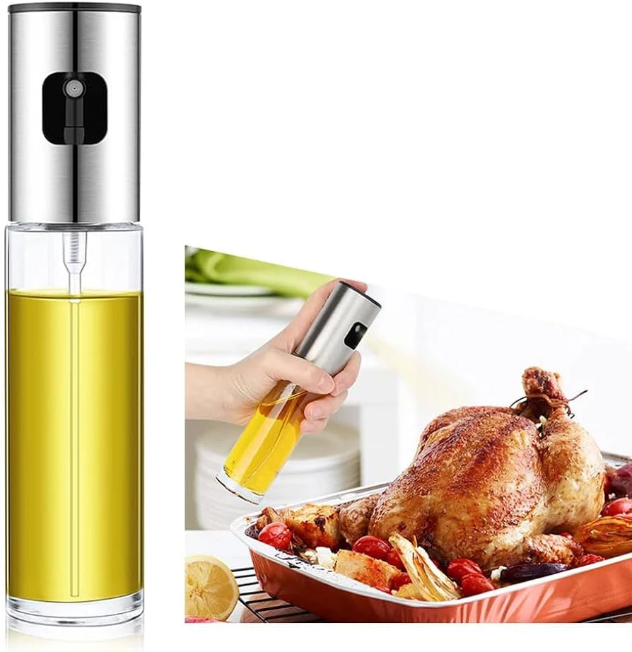 Kitchen Series Oil Spray Bottle 100ml Stainless - image 3