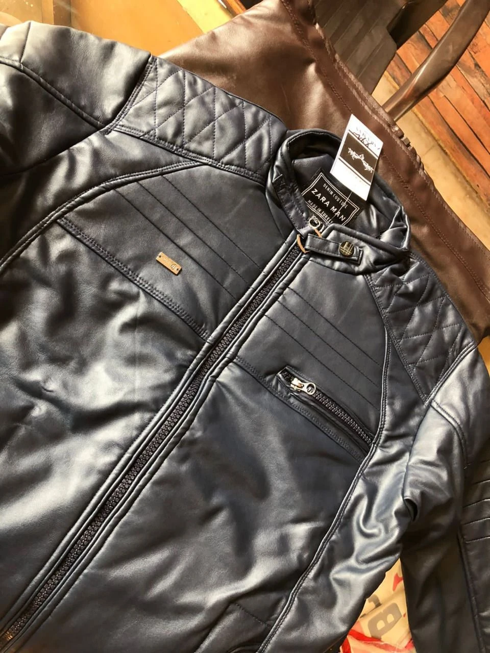 Generic Men's Faux Leather Jacket - image 2