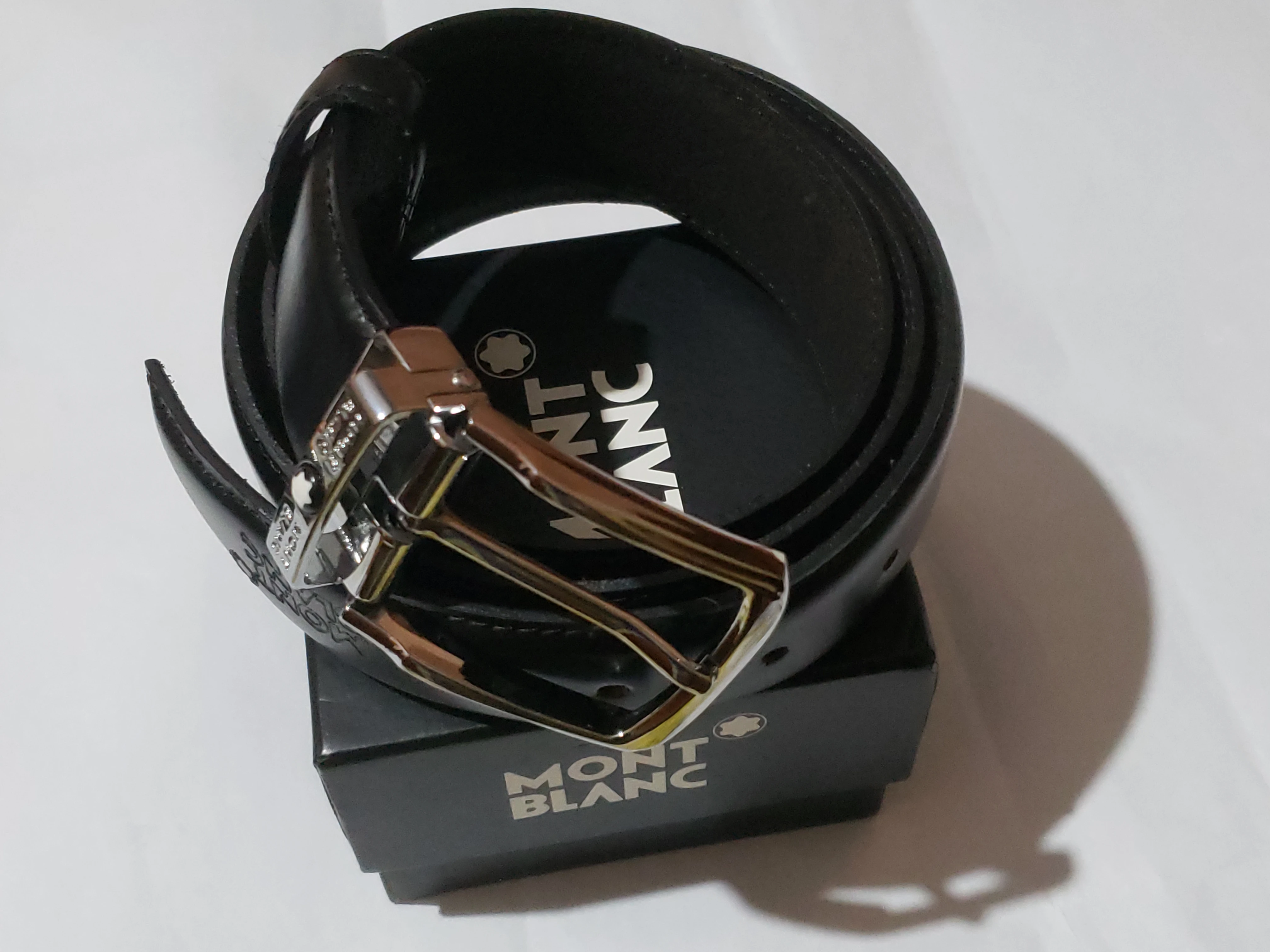 Mont Blanc Gift Set Leather Wallet Pen Belt Cufflinks - image 7