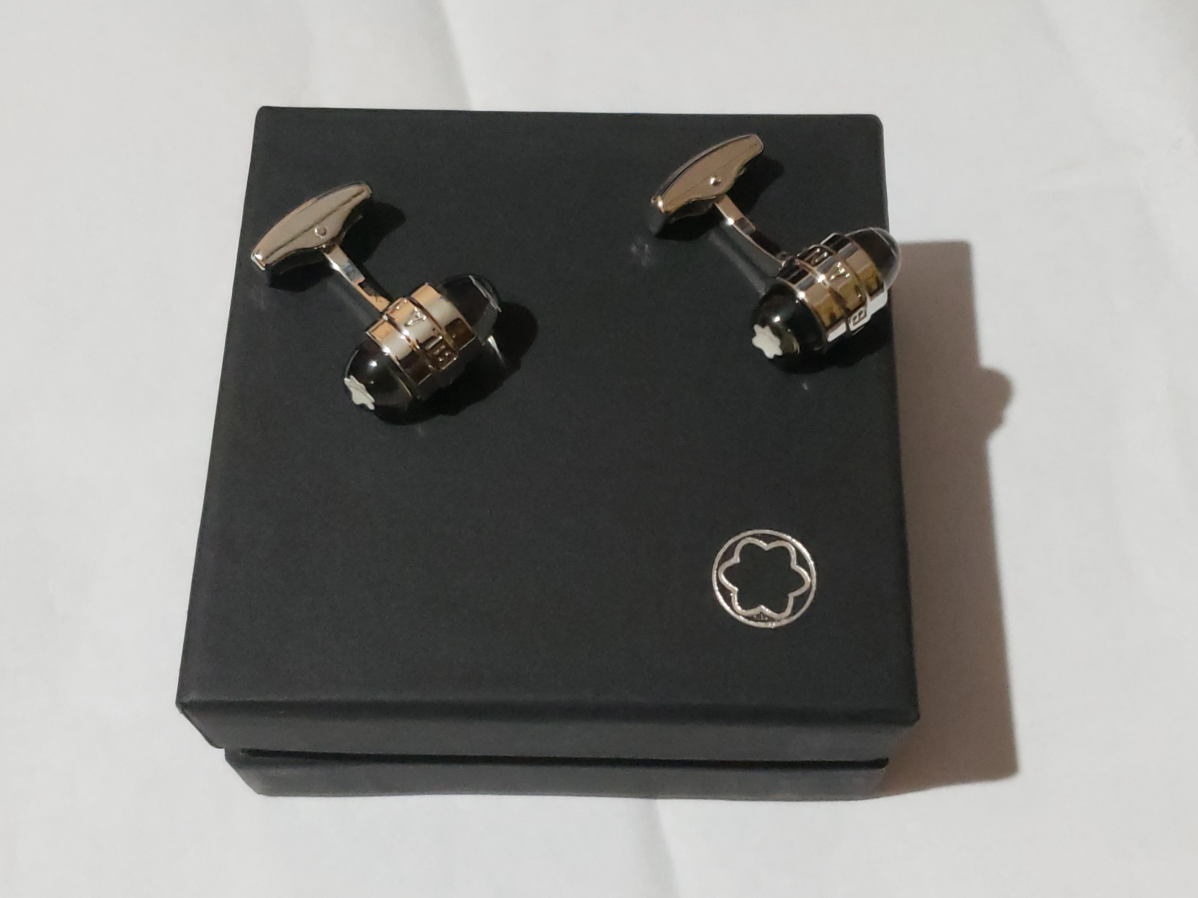 Mont Blanc Gift Set Leather Wallet Pen Belt Cufflinks - image 10