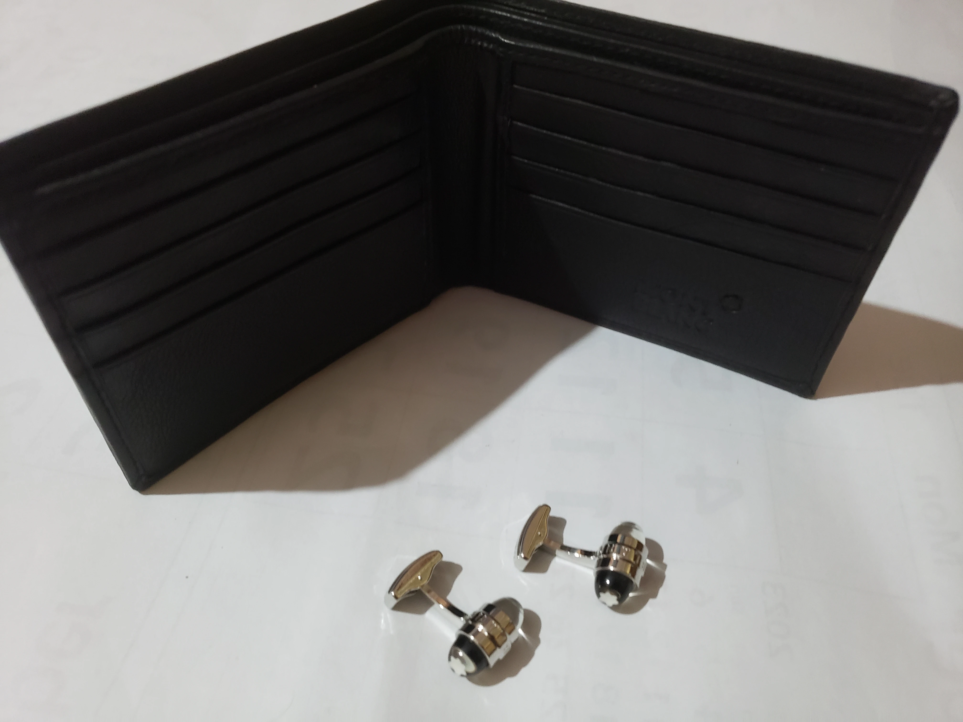 Mont Blanc Wallet Cufflink Set - image 3