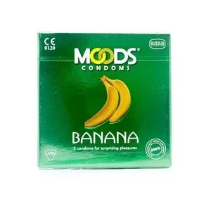 MOODS 3 condoms Banana Flavor