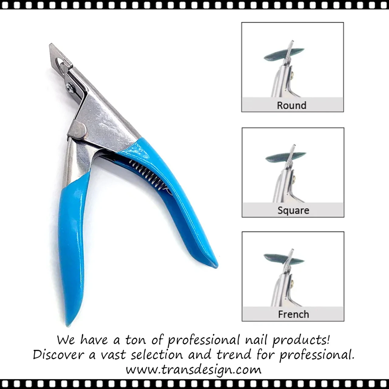 Generic Nail Cutter Stainless Steel U Word False Tips Edge - image 2