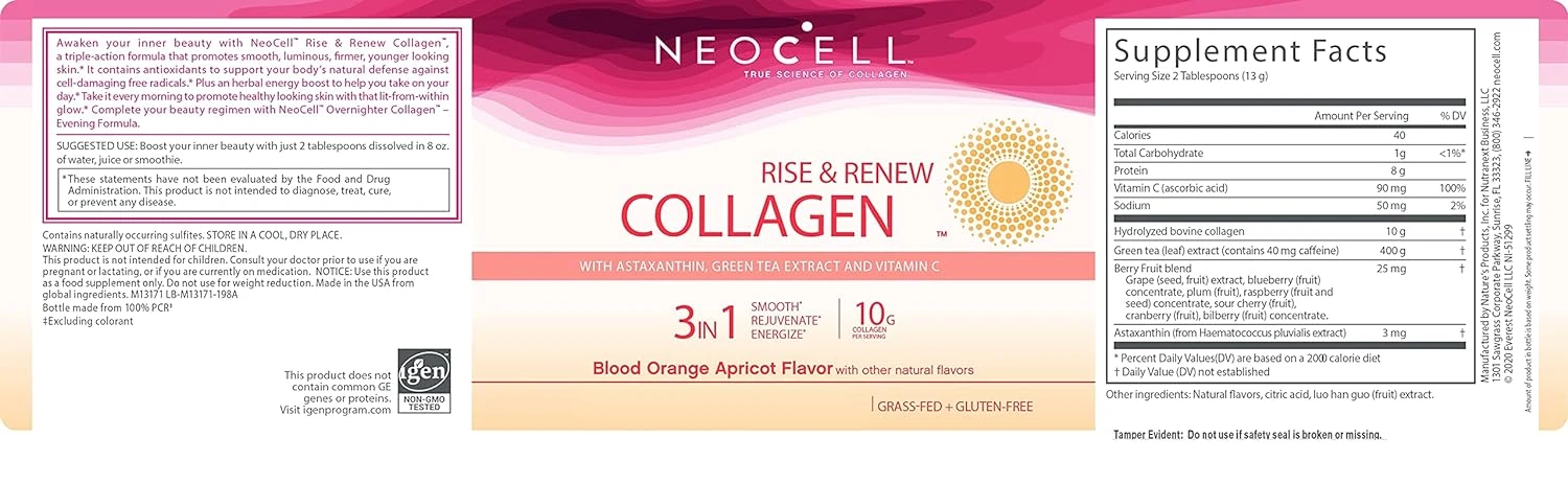 Neocell Rise & Renew Collagen Powder Skin Supplement - image 5