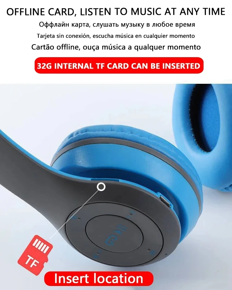 Generic P47 Wireless Bluetooth Headset - image 2