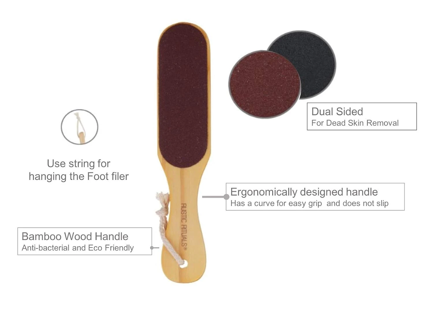 Generic Pedicure File with Comfortable Grip Handle - image 3