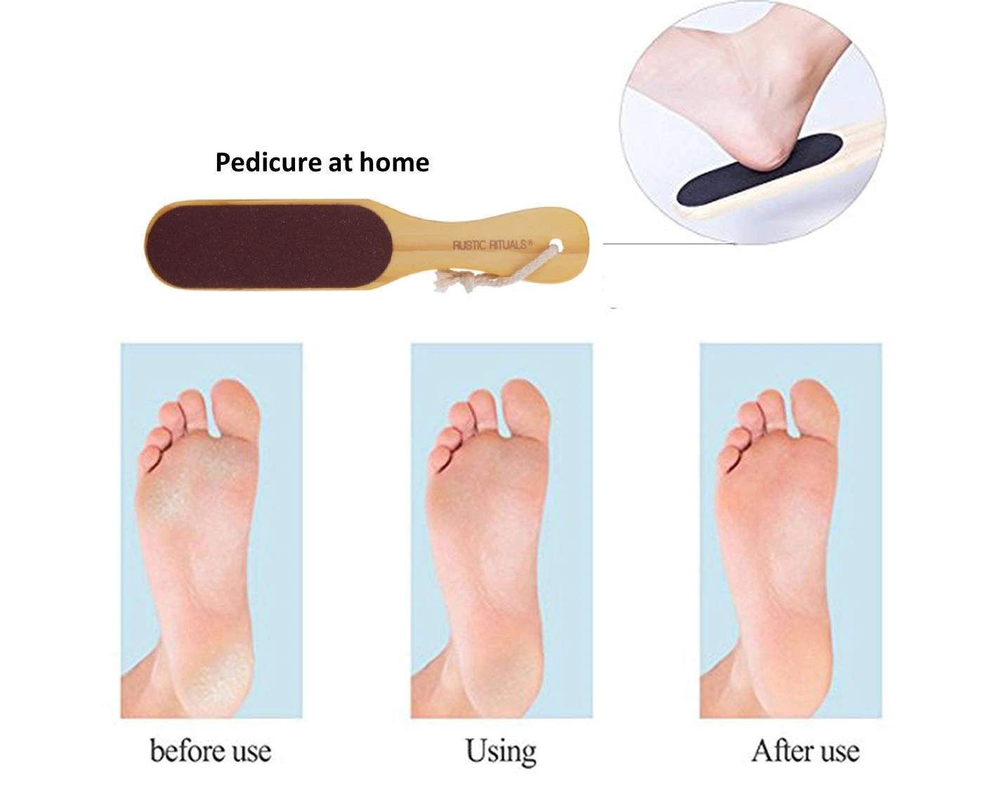 Generic Pedicure File with Comfortable Grip Handle