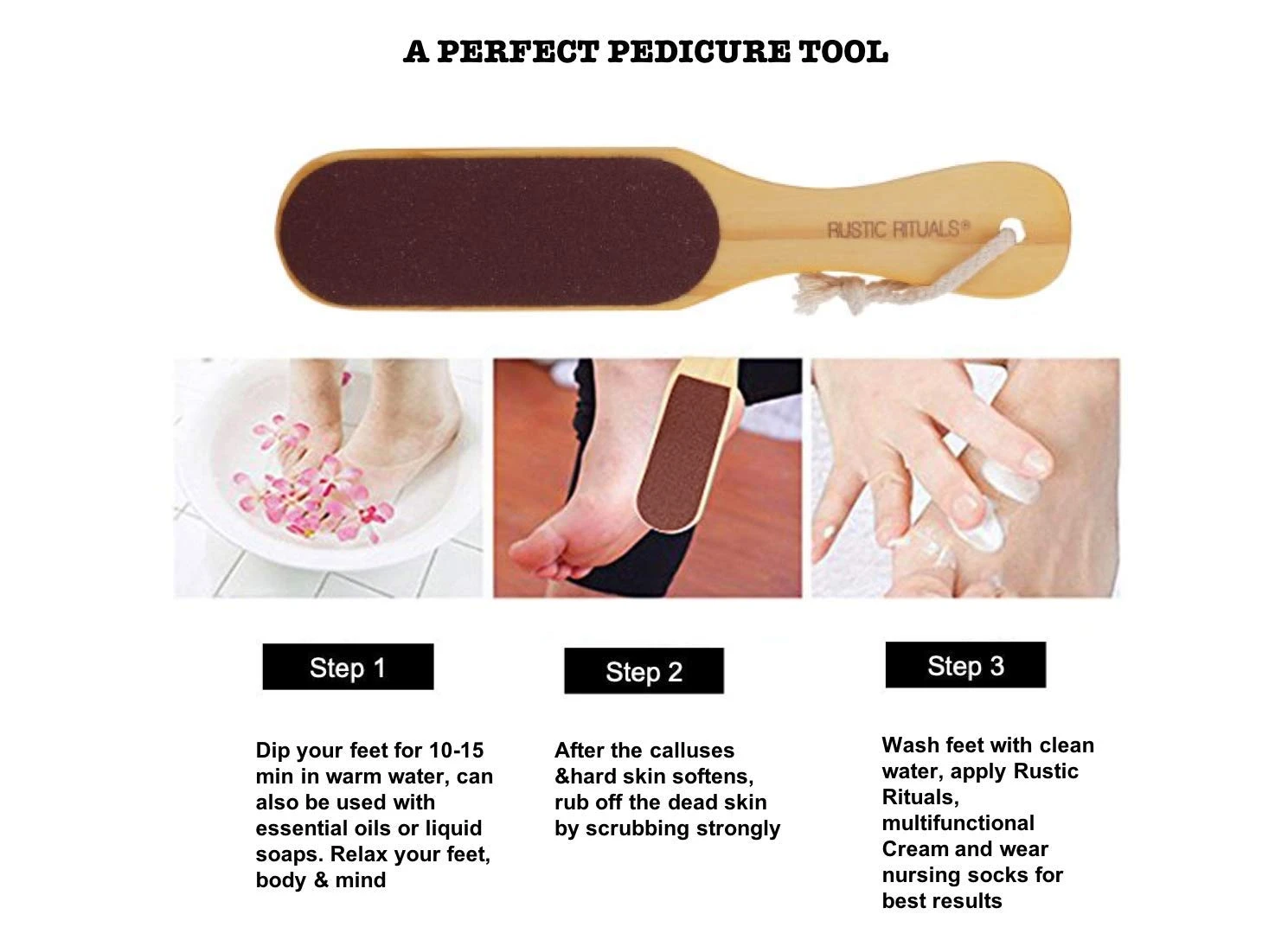 Generic Pedicure File with Comfortable Grip Handle - image 2