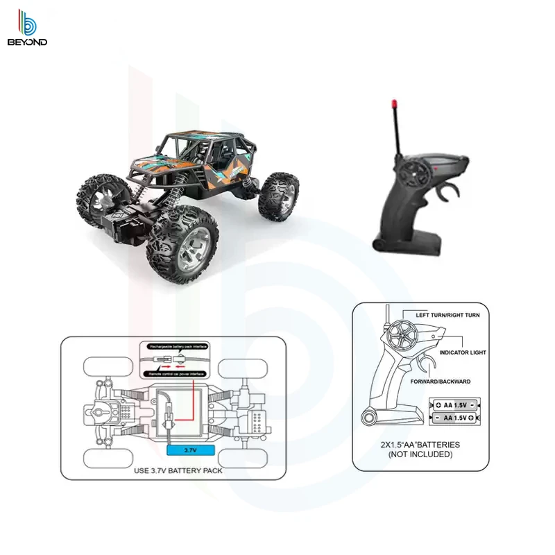 Generic 1:20 RC Car Off-Road 2WD Rechargeable - image 5