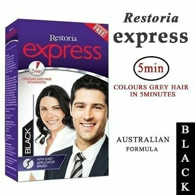 Restoria Express Black With Easy Applicator Brush 80g - image 3
