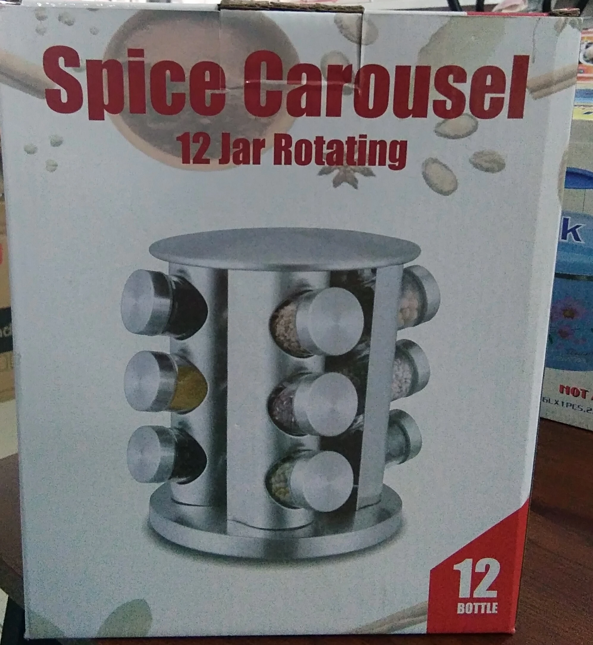 Generic Spice Carousel 12 Jar Rotating Rack - image 2