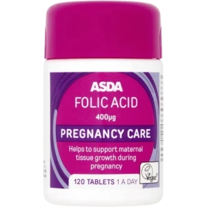 ASDA Folic Acid 400µg Pregnancy CareTab (120) 1 A Day