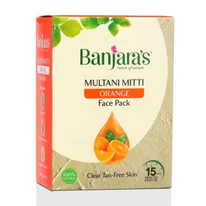BANJARAS Multani Mitti + Orange Face Pack Powder