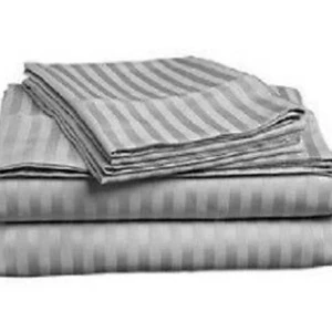 Egyptian Cotton Striped Bedsheet King Size (90 X 100)