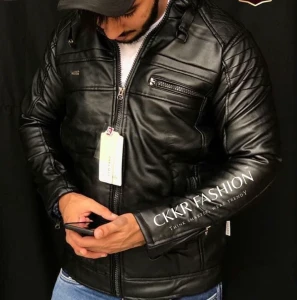 Generic Men's Faux Leather Jacket