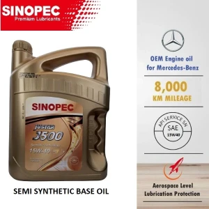 SINOPEC 15W40 SEMI-SYNTHETIC PETROL Engine Oil