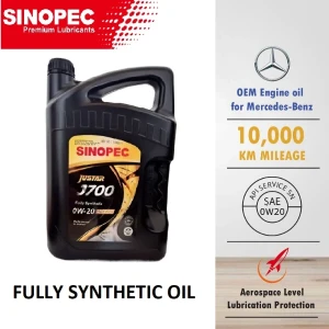 SINOPEC FULLY SYNTHETIC 0W-20 Hybrid Engine Oil 5L