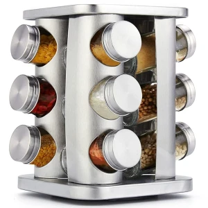 Generic Spice Carousel 12 Jar Rotating Rack