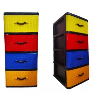 Uniplast Echo Rattan 4 Drawer Storage