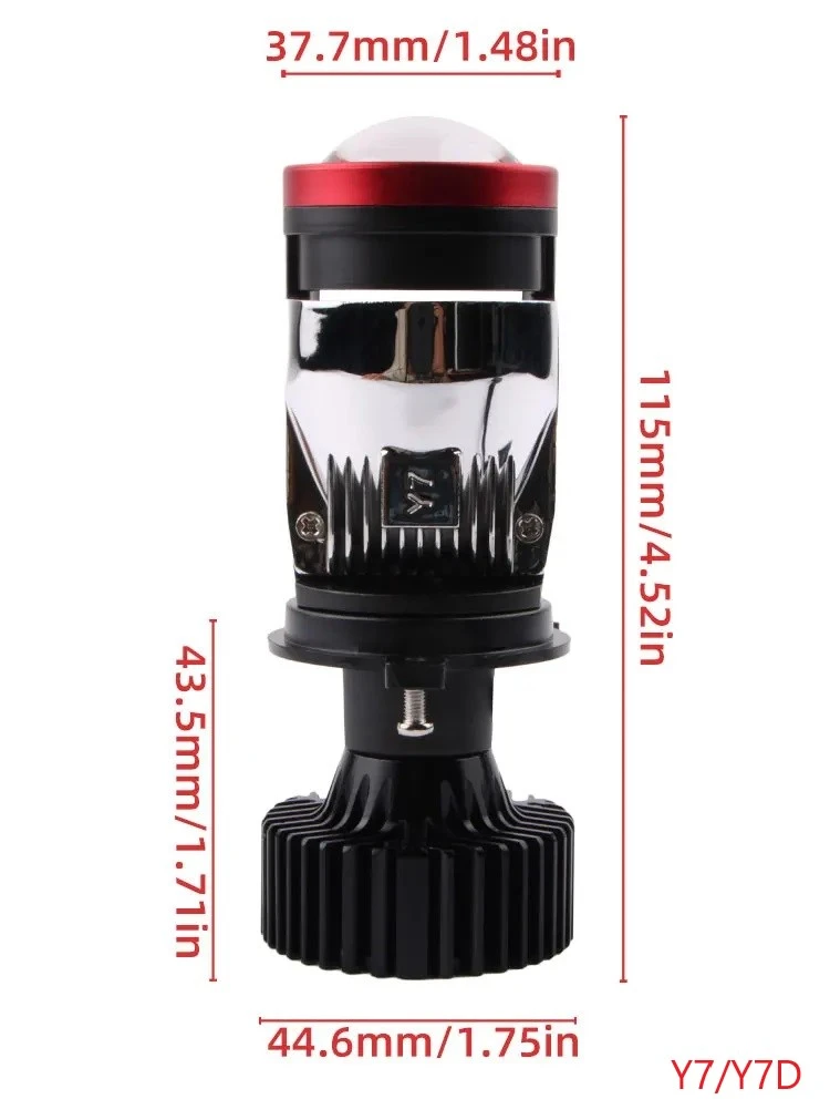 Generic H4 Hi Lo Beam LED Projector Lens Headlight - image 10