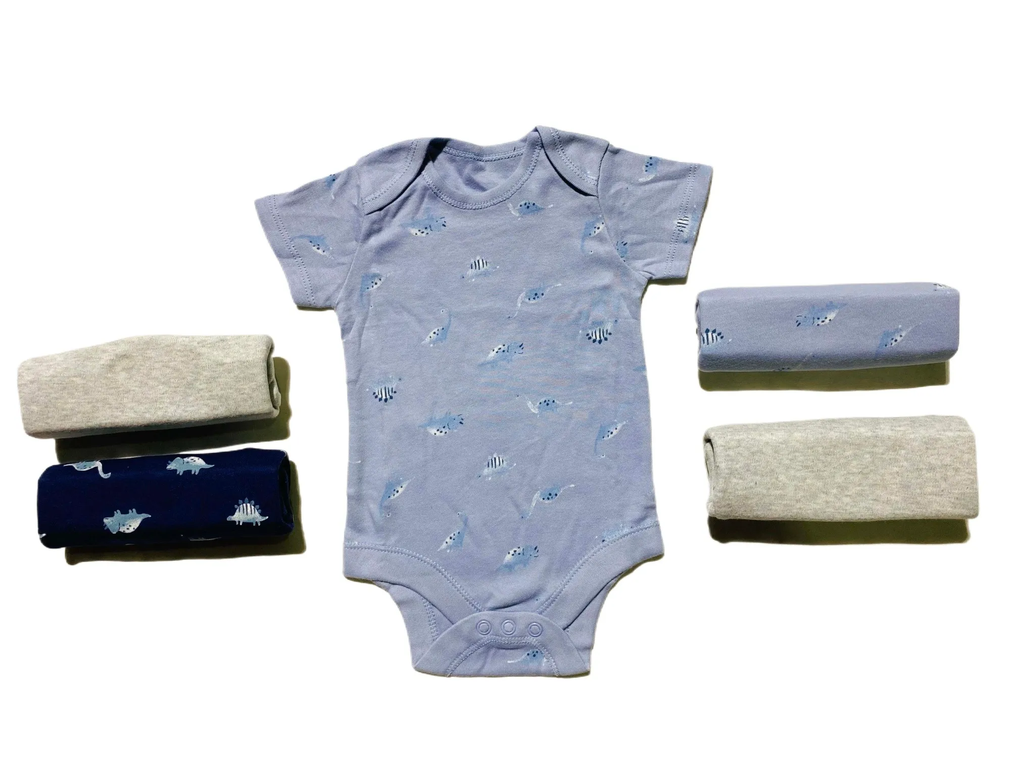 Generic Bodysuit Multicolor 5-Pack New Born 0-3m