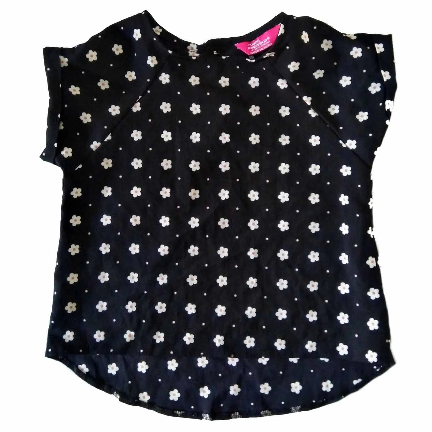 Ramas Girl Polyester Top Black & Red 3-4 Yrs
