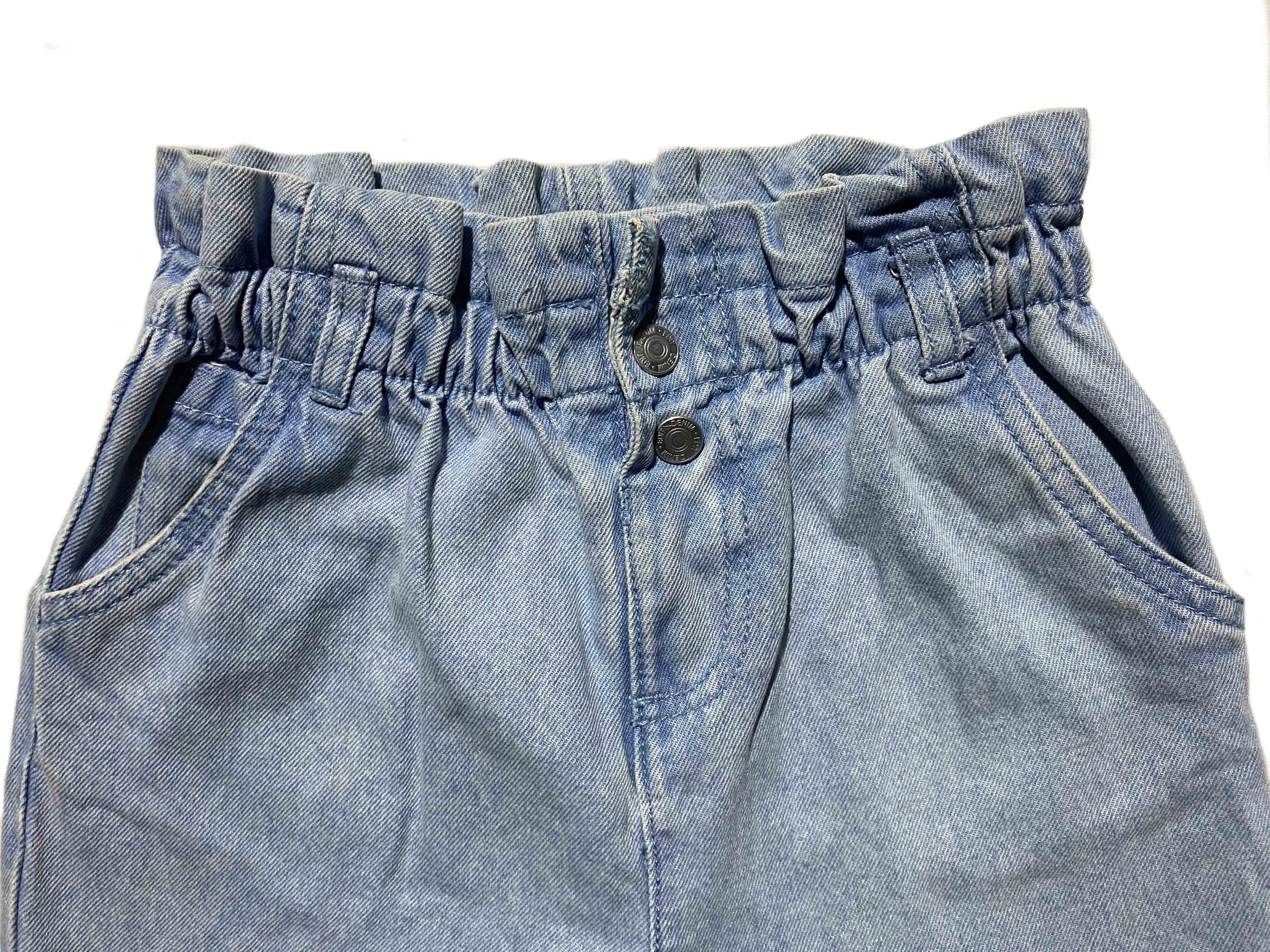 Generic Kids Denim Joggers Rainbow Waist - image 3