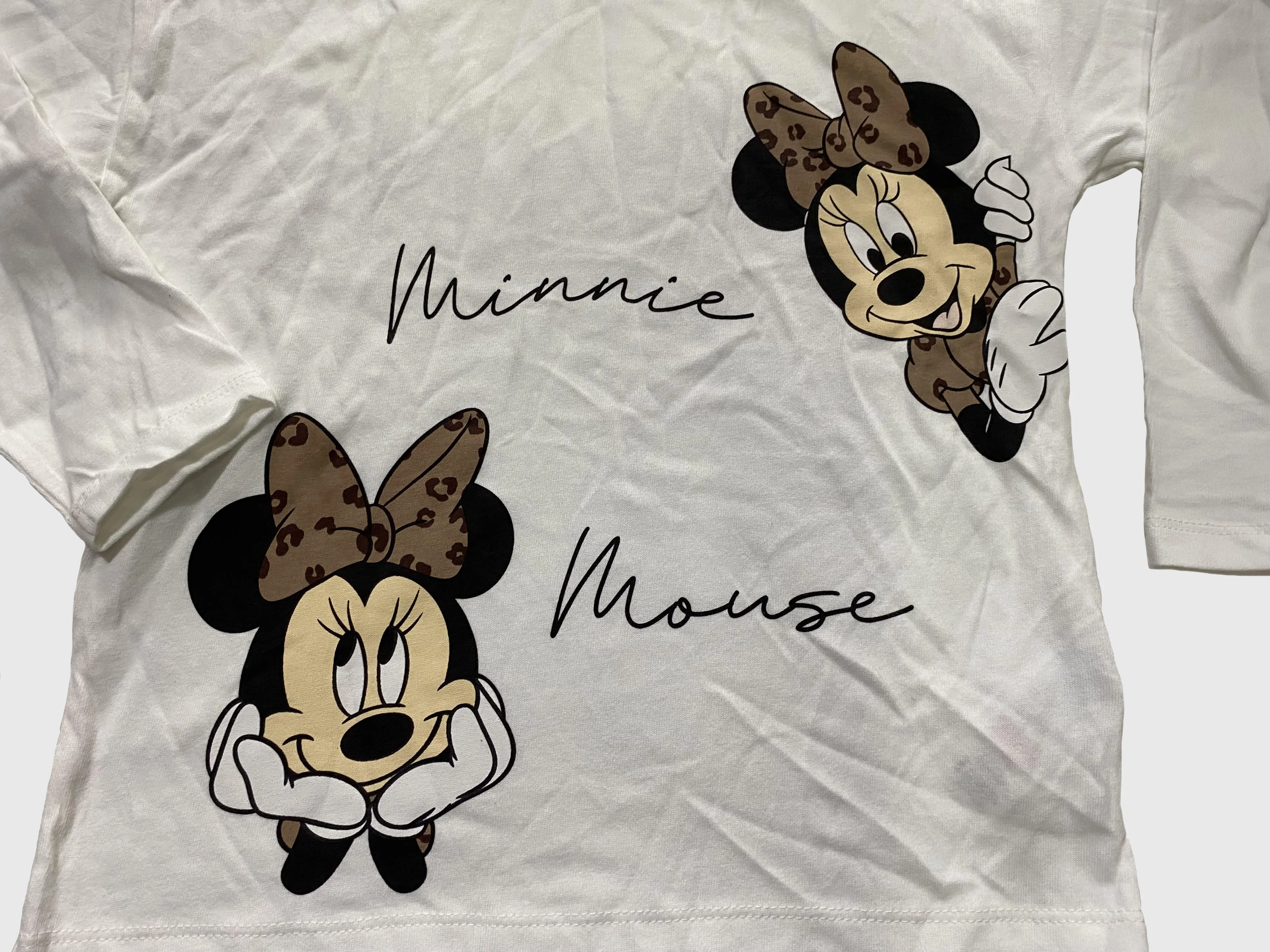 Off White Disnep Mickey Long Sleeve T-Shirt 5-6 Yrs - image 3