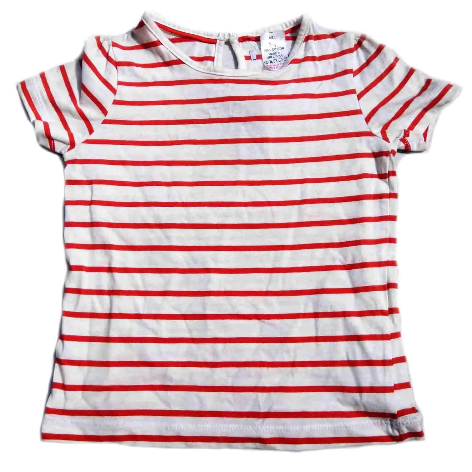 Ramas Girl Cotton Top Red & White - image 2